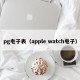 pg电子表（apple watch电子）
